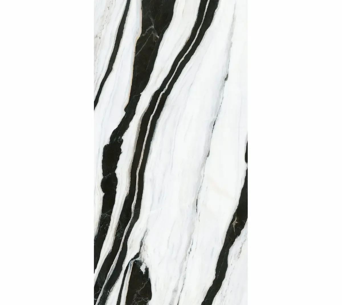 დიდი ფილები Infinity Panda White Luc პრიალა ბადის გარეშე 160სმ*320სმ*6სმ კვ.მ MB18-LUC